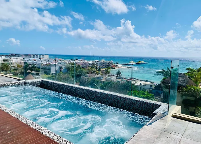 1 Block From 2br Pool Ocean View Casa de férias Playa del Carmen
